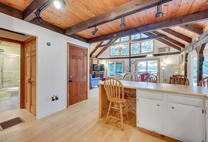 Waterfront Lake Arrowhead Cabin W/ Dock & Fire Pit