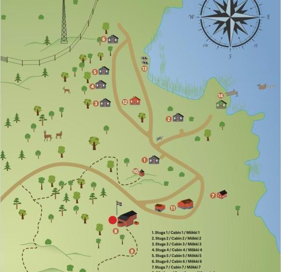 פנסיון Klobbars Gästhem O Stugor