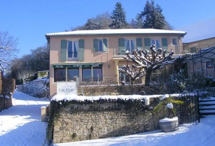 ホテル Hôtel Restaurant Côté Rivage