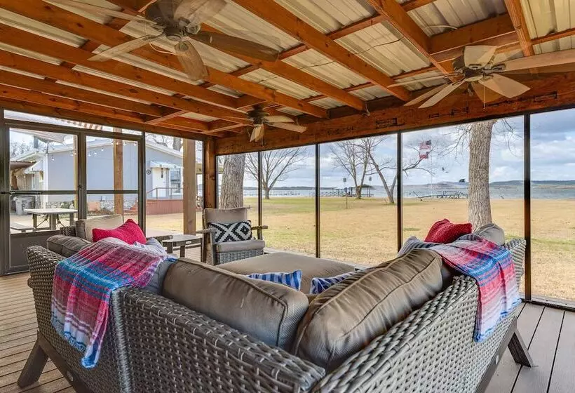 Lakefront Graford Home W/ Fire Pit + Private Dock!