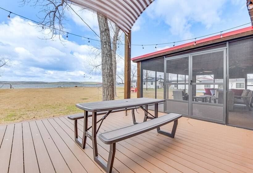 Lakefront Graford Home W/ Fire Pit + Private Dock!