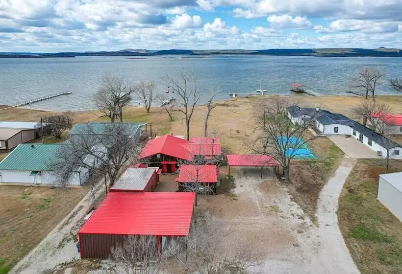 Lakefront Graford Home W/ Fire Pit + Private Dock!