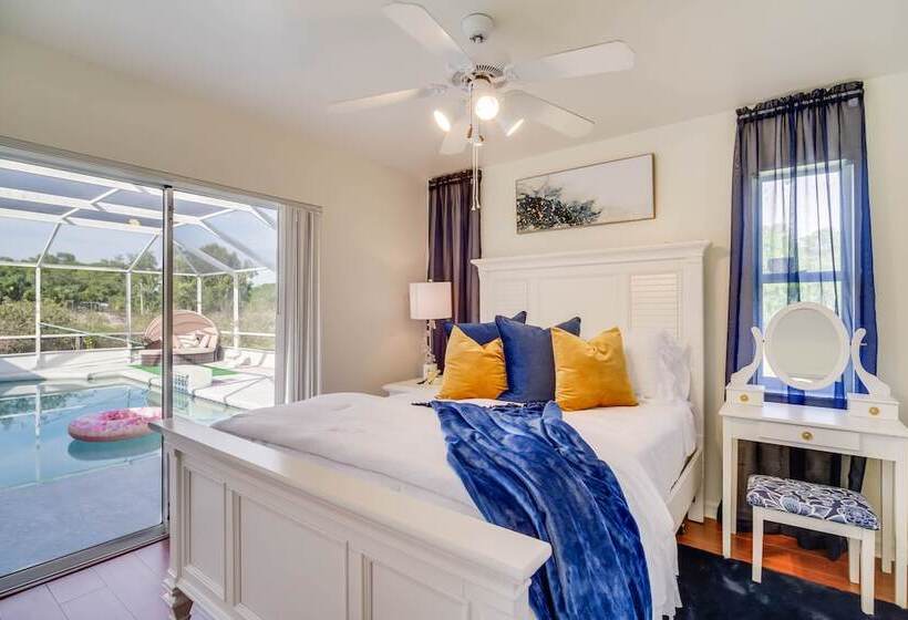 Port St Lucie Canal Front Home W/ Heated Pool!