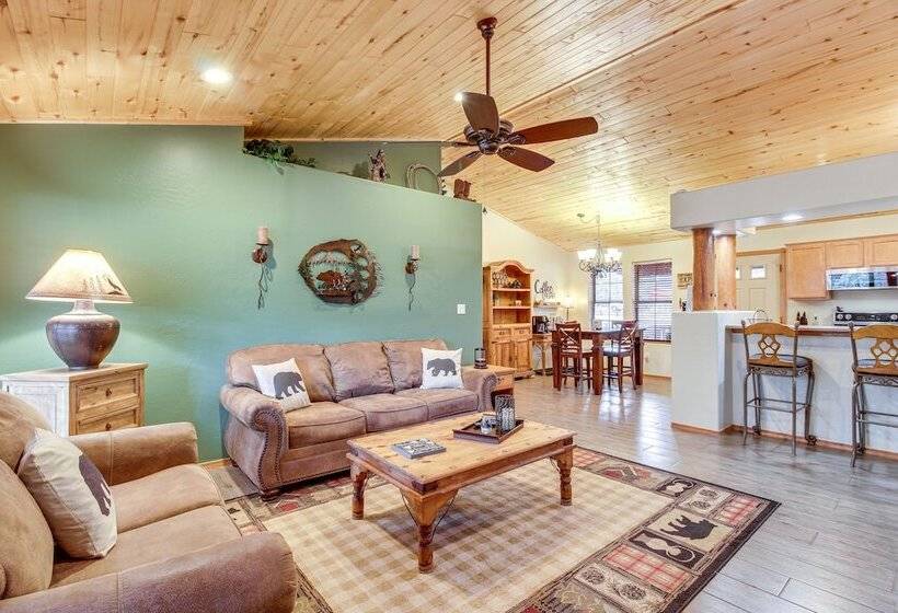 Overgaard Cabin W/ Private Deck, Grill & Fire Pit!