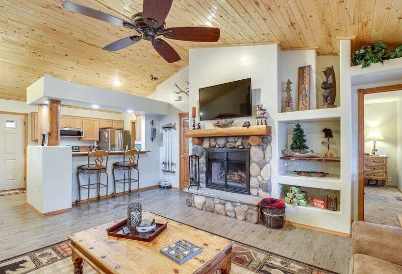 Overgaard Cabin W/ Private Deck, Grill & Fire Pit!