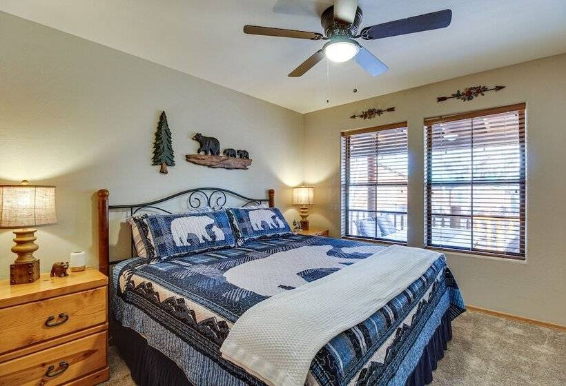 Overgaard Cabin W/ Private Deck, Grill & Fire Pit!