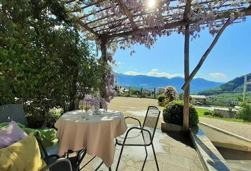 ホテル Fröhlichhof Wohnung Pergola