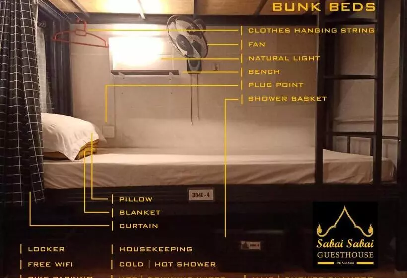 پانسیون Cozy Ac Shared Bunk Beds In Bayan Lepas