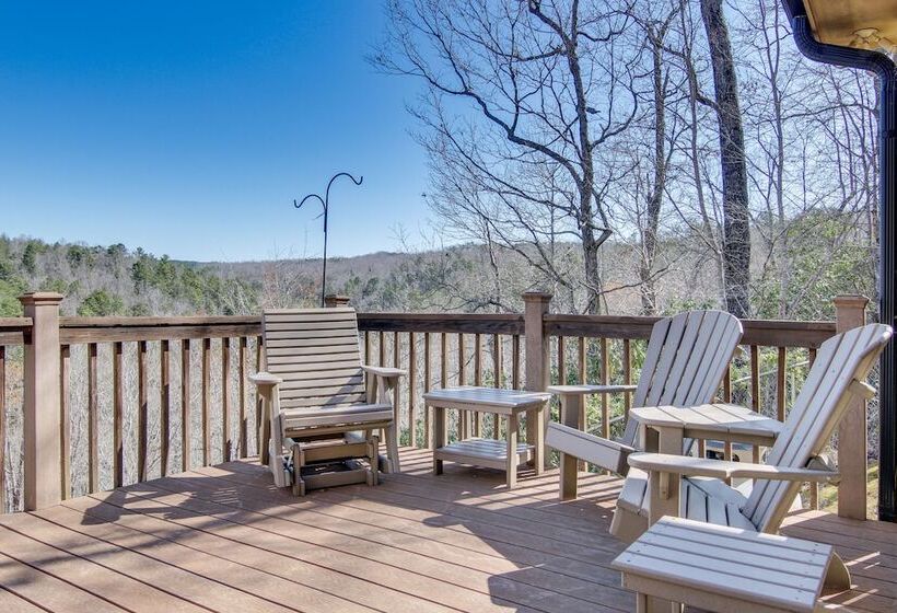Furnished Deck + Mtn Views: Rutherfordton Home