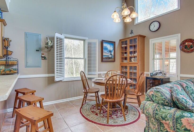 Furnished Deck + Mtn Views: Rutherfordton Home