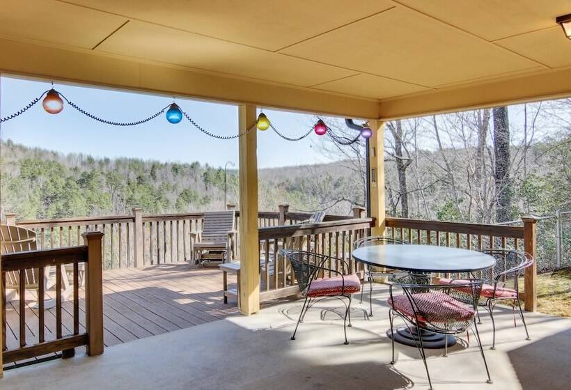 Furnished Deck + Mtn Views: Rutherfordton Home