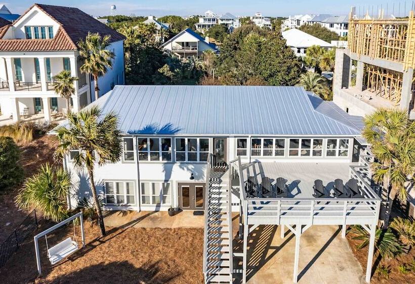 Gulf Front, Walk To Rosemary Beach, 5br, Gazebo Paradise On Park By Avantstay