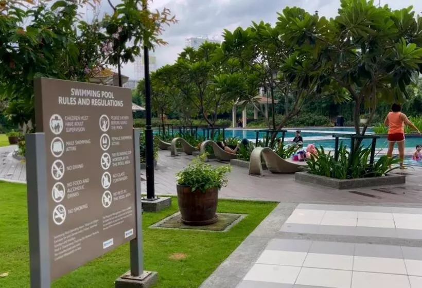 Modern Contemporary 1br Fully Furnished Condo With Balcony At Prisma Residences