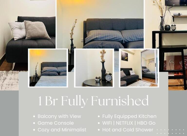 Modern Contemporary 1br Fully Furnished Condo With Balcony At Prisma Residences