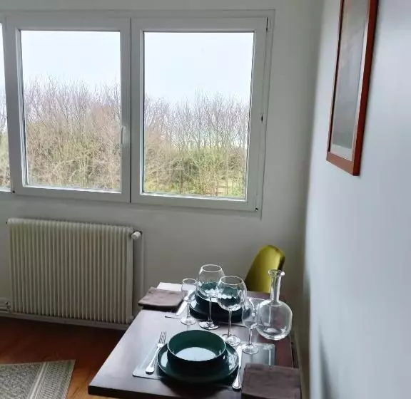 تختخواب و صبحانه Sangatte Guest House Studio Room Sunset Seafront