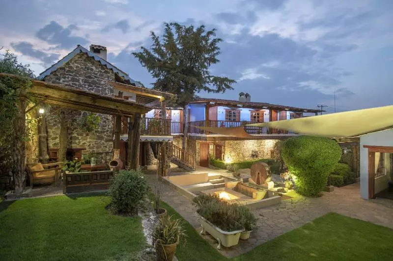 Hotelli La Casa Azul Huasca & Restaurante La Terraza
