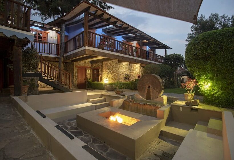 فندق La Casa Azul Huasca & Restaurante La Terraza