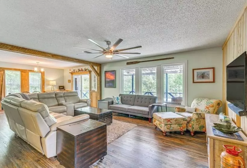 Riverfront Milton Cabin W/ Boat Ramp & Dock!