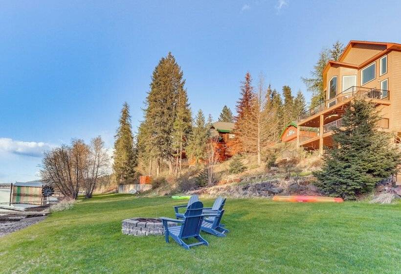 Lakefront Coeur D Alene Home W/ Deck + Shared Dock