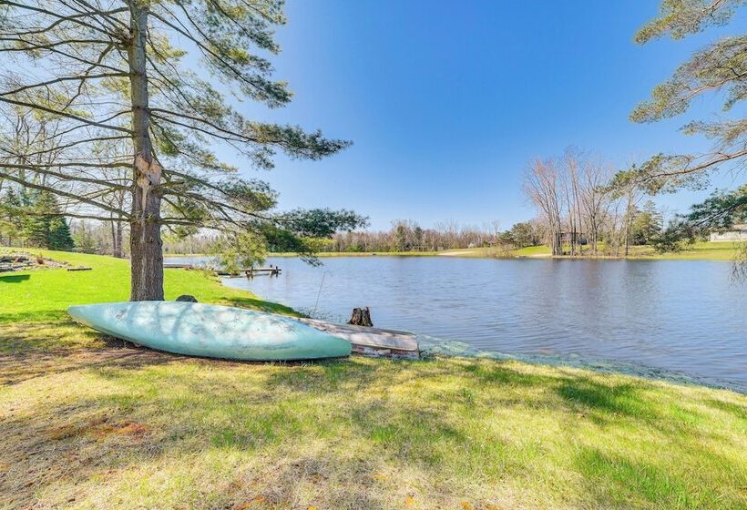 Peaceful Lakefront Home W/ Deck In West Branch!