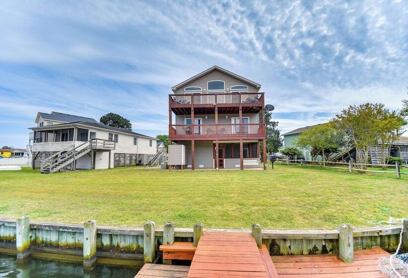 Tranquil Outer Banks Home: Dock & Community Pool!