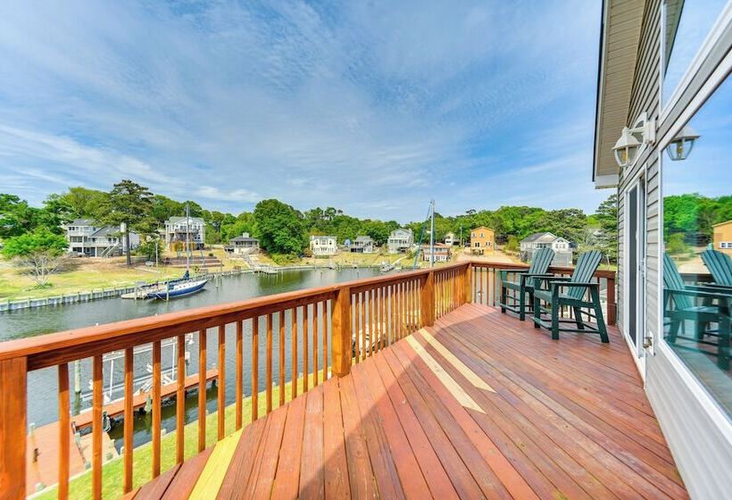 Tranquil Outer Banks Home: Dock & Community Pool!