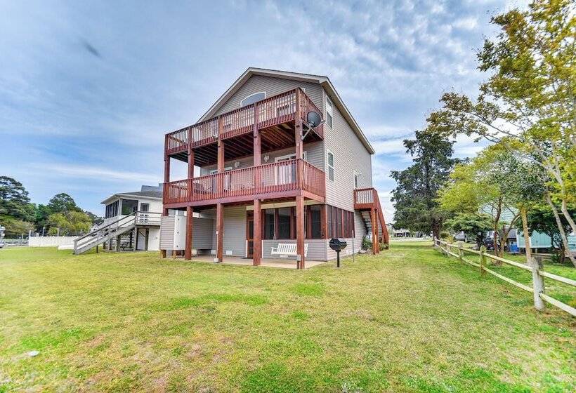 Tranquil Outer Banks Home: Dock & Community Pool!