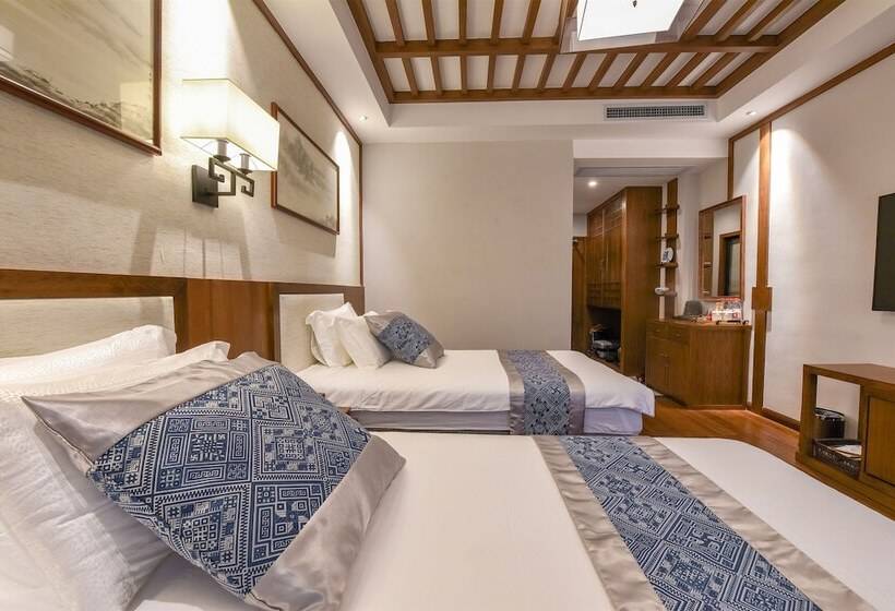 Otel Yangshuo Picturesque Resort Free Train Station Pick Up