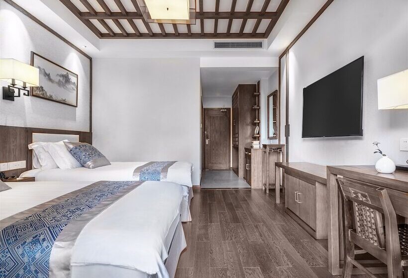 Otel Yangshuo Picturesque Resort Free Train Station Pick Up