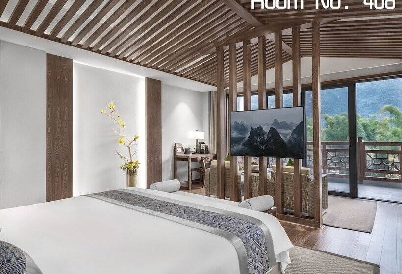 Otel Yangshuo Picturesque Resort Free Train Station Pick Up