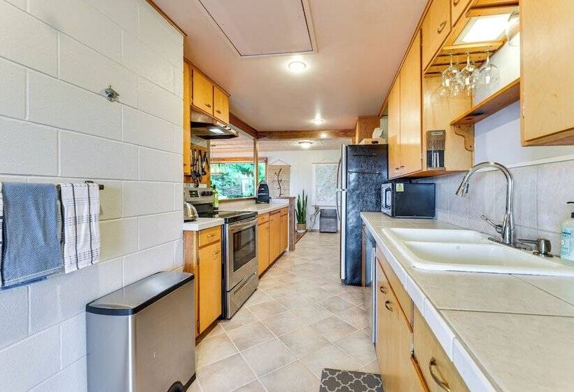 Beachfront Anderson Island Escape: Rainier Views!