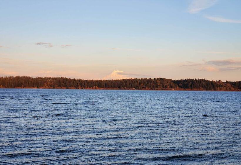 Beachfront Anderson Island Escape: Rainier Views!