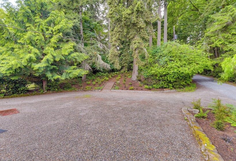 Beachfront Anderson Island Escape: Rainier Views!