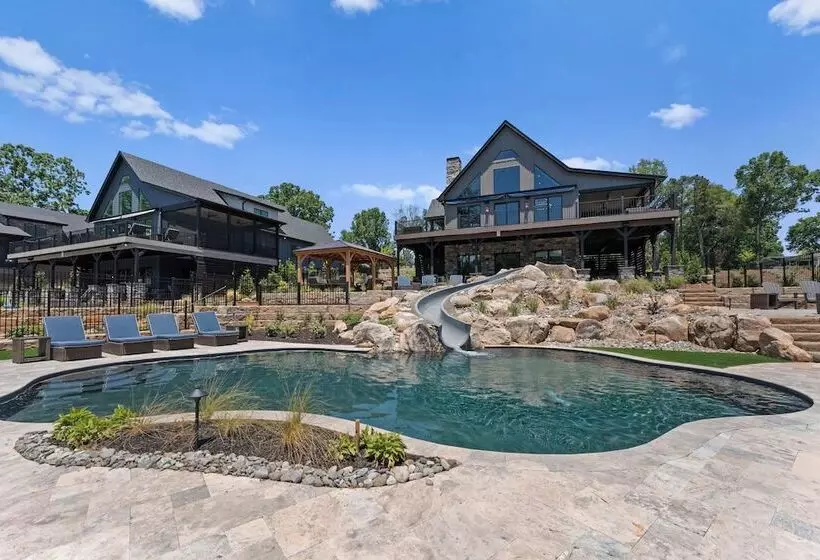 Blue Heron & Gray Fox By Avantstay 2 Lakefront Homes, Sleeps 44 Pool, Dock, Theater