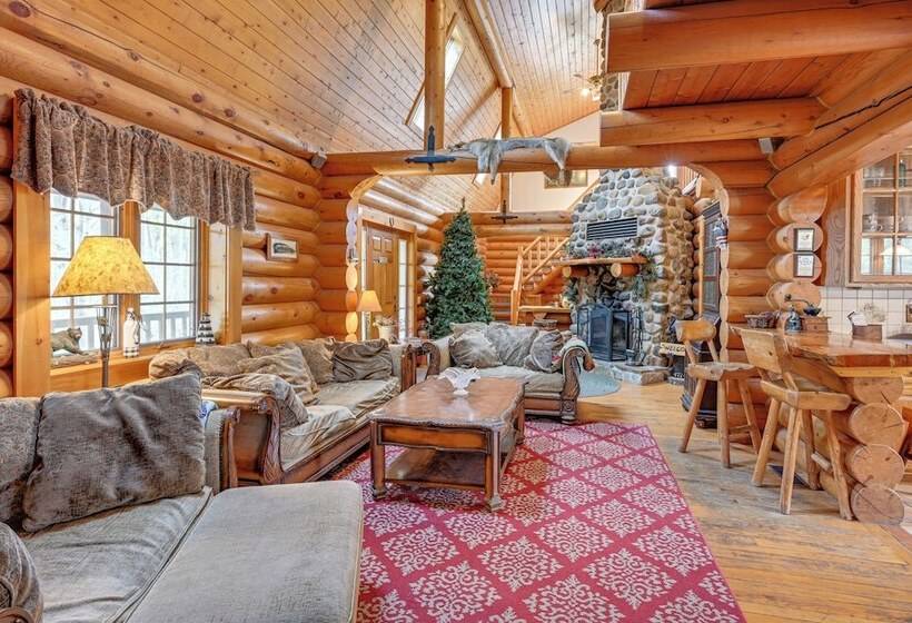 Spacious Sterling Cabin: Game Room, Private Pond!