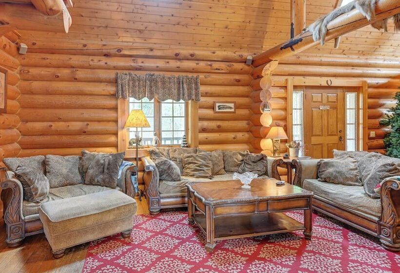 Spacious Sterling Cabin: Game Room, Private Pond!