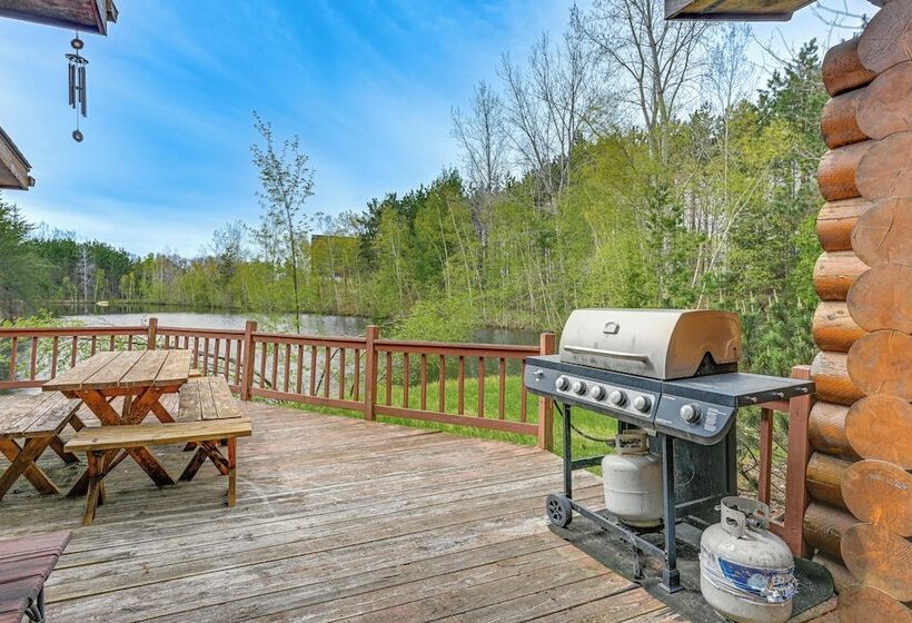 Spacious Sterling Cabin: Game Room, Private Pond!