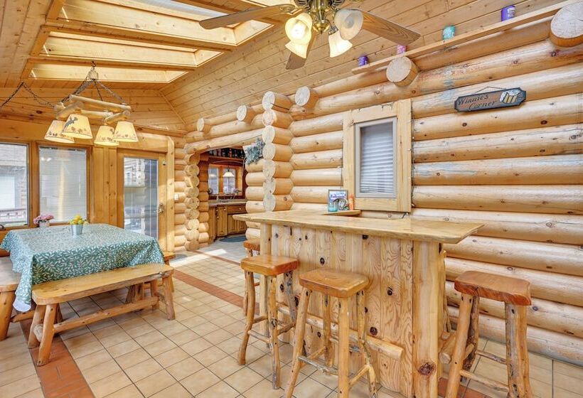 Spacious Sterling Cabin: Game Room, Private Pond!
