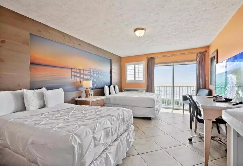 Ocean View Hotel Room With Balcony  2 Full Beds #24