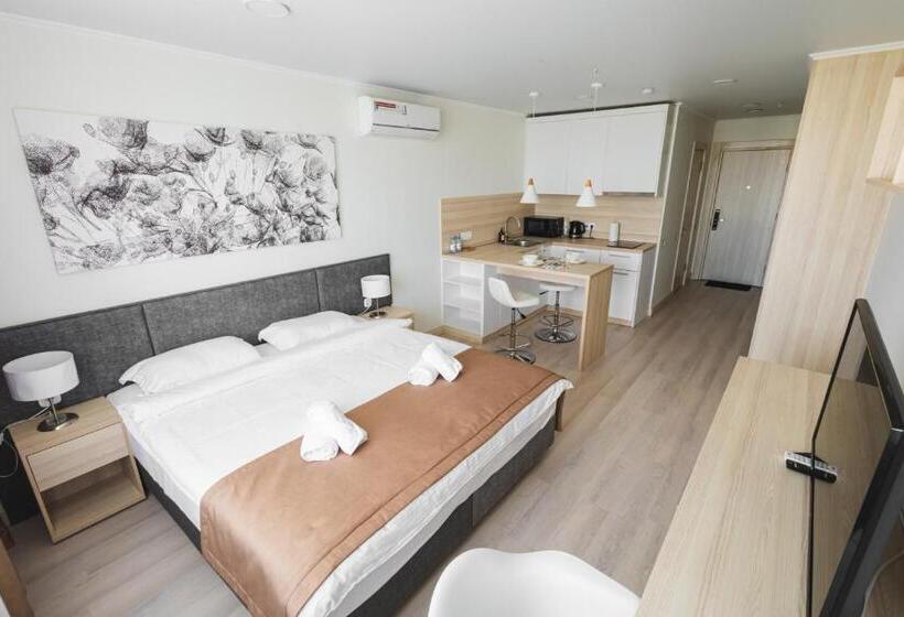 استراحتگاه Astana Aparts апартаменты в Yes Apart 2 комнатная люкс