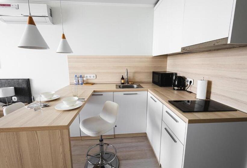 استراحتگاه Astana Aparts апартаменты в Yes Apart 2 комнатная люкс