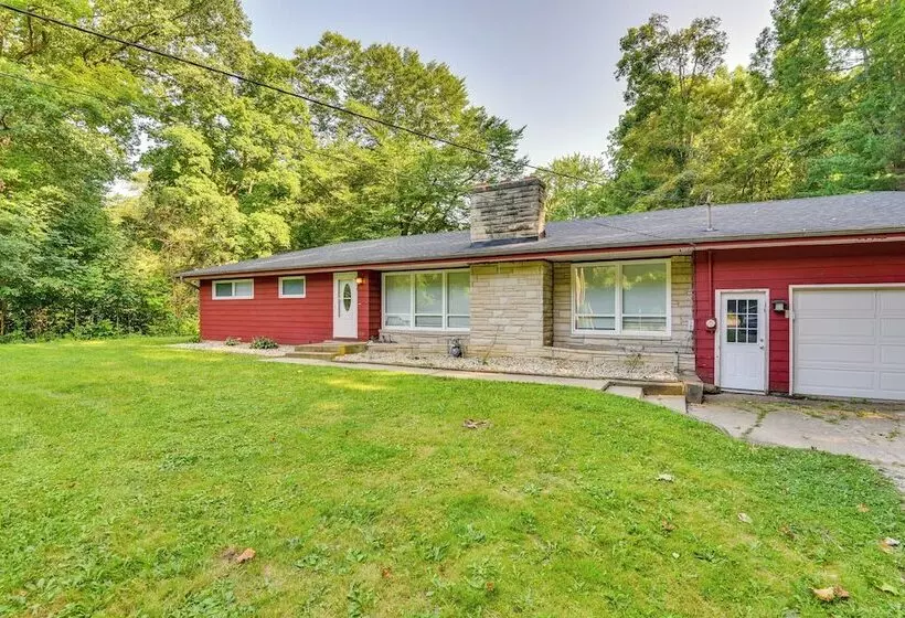 5 Mi To Warren Dunes   Secluded Sawyer Home!