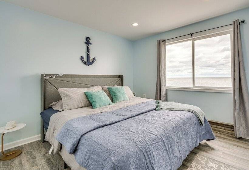 Serene Lakefront Standish Home W/ Fire Pit & Grill