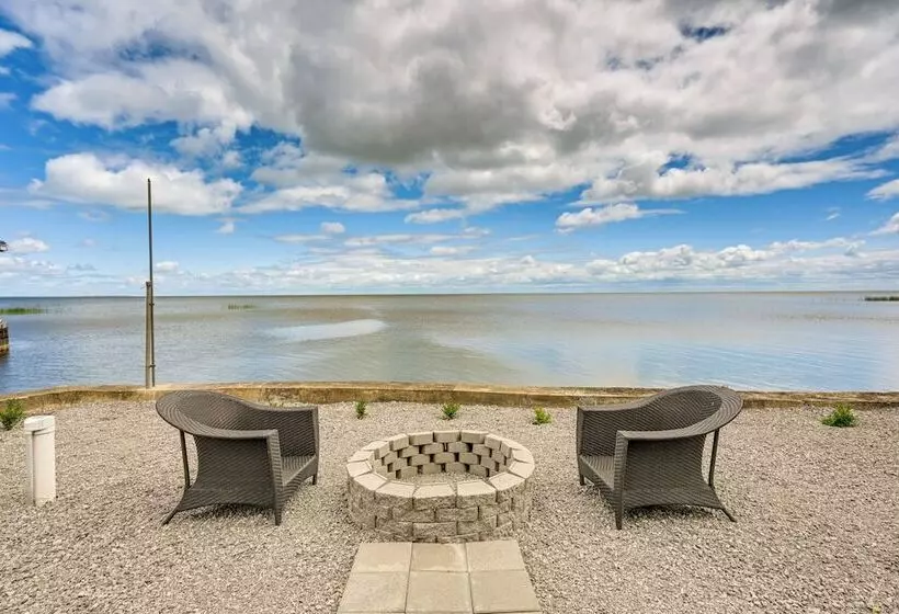 Serene Lakefront Standish Home W/ Fire Pit & Grill