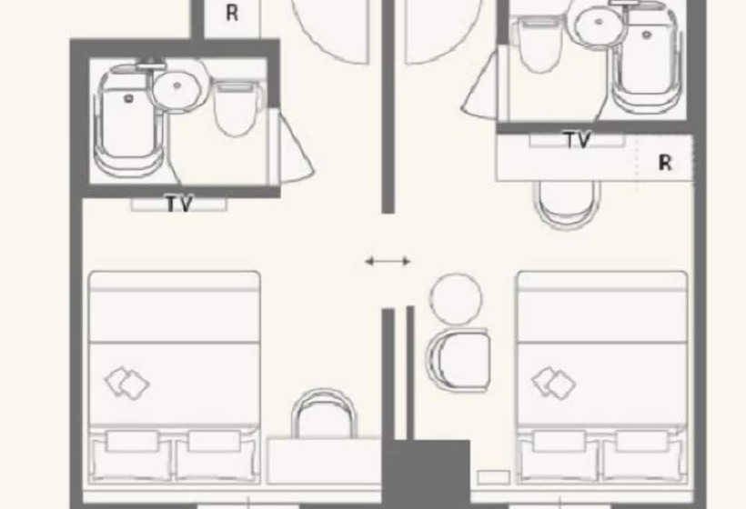ホテル The Rise Osaka Kitashinchi