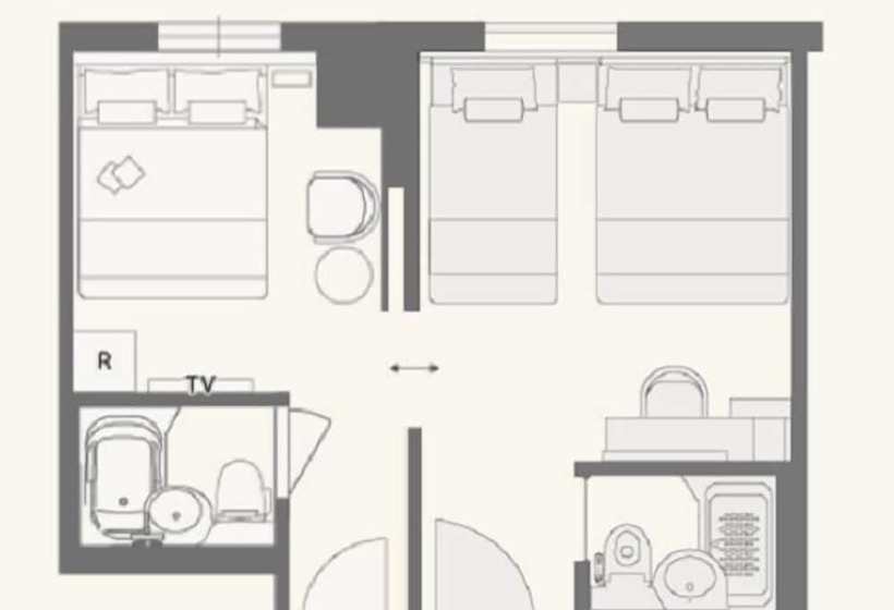 ホテル The Rise Osaka Kitashinchi