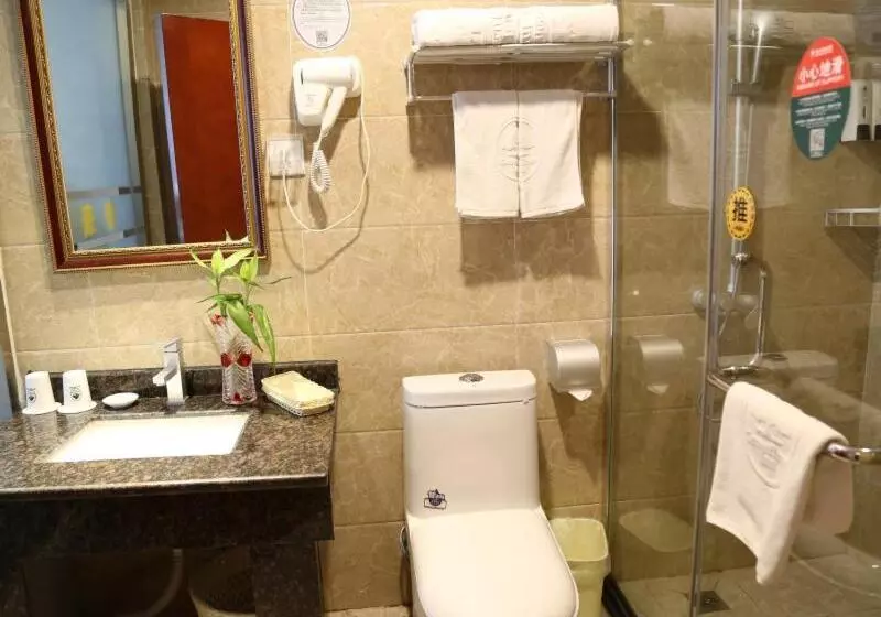 Hotelli Greentree Inn Shandong Zaozhuang Shanting Jinkeguoji Yijiaren Business