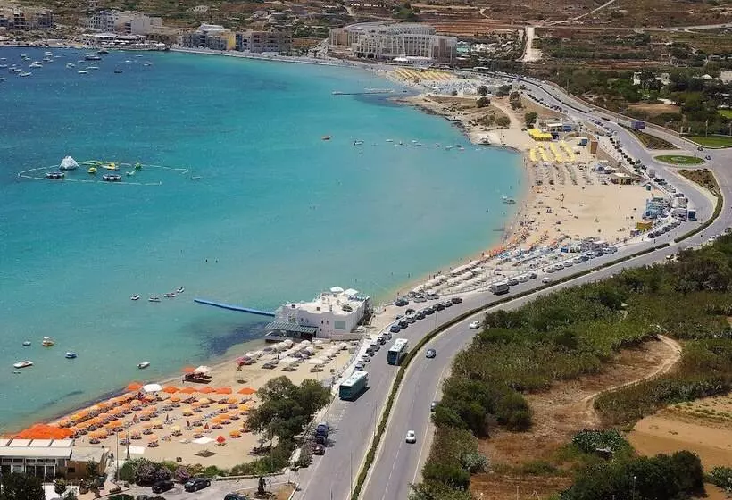 Seashells Apartments With Terrace, Just Off The Seafront In Bugibba   By Getawaysmalta