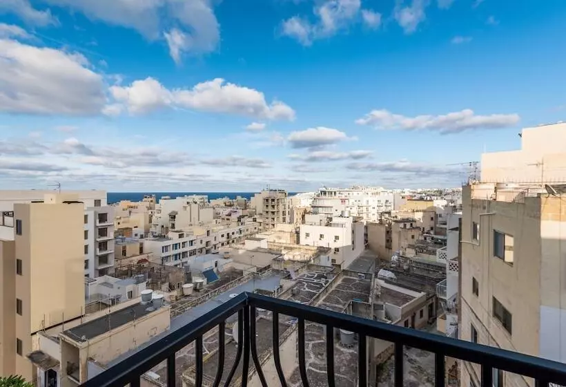 Seashells Apartments With Terrace, Just Off The Seafront In Bugibba   By Getawaysmalta