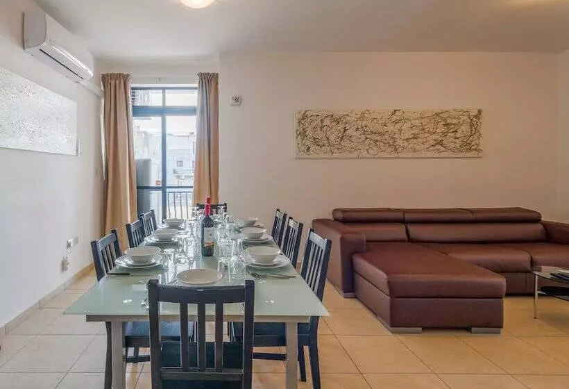 Seashells Apartments With Terrace, Just Off The Seafront In Bugibba   By Getawaysmalta